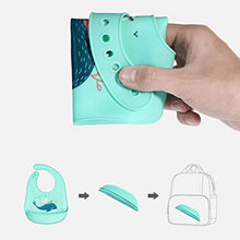 Carica l'immagine nel visualizzatore di Gallery, Bavaglini Silicone Impermeabile Bambino Bambina Con Tasca Facilmente Giallo