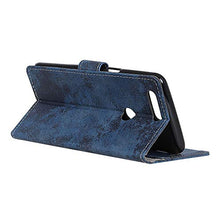 Carica l'immagine nel visualizzatore di Gallery, HYMY Cover per Alcatel 1S 2019 + Vetro Temperato - Blu Stile retrò - Ilgrandebazar