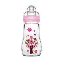 Carica l'immagine nel visualizzatore di Gallery, MAM Feel Good, Biberon in vetro, Rosa (rosa), 260 ml (rosa) - Ilgrandebazar