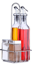Carica l'immagine nel visualizzatore di Gallery, Juvo Oil - Set per Olio, aceto, Sale e Pepe, 5 Pezzi, Due da 266 ml, da...