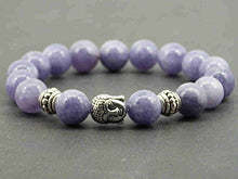 Carica l'immagine nel visualizzatore di Gallery, Zen braccialetto etnico Thurcolas con perle di quarzo blu e perline Buddha... - Ilgrandebazar
