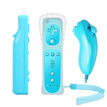 Carica l'immagine nel visualizzatore di Gallery, PowerLead Remote Controller per Wii con Motion Plus Integrato e Nunchuck Blu