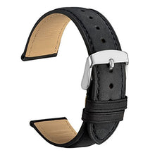 Carica l'immagine nel visualizzatore di Gallery, WOCCI Cinturino in Pelle Retro Compatibile con Molti Tipi di 20mm, Nero