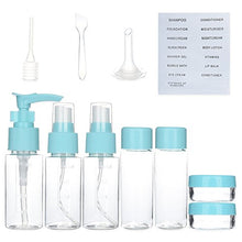 Carica l'immagine nel visualizzatore di Gallery, Bottiglie da Viaggio (11Pz), Cizen Kit Liquidi, Accessori Blu - Ilgrandebazar