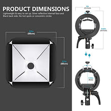 Carica l'immagine nel visualizzatore di Gallery, Neewer 80x80cm Softbox con Attacco Bowens + Staffa-S2 per Flash con...