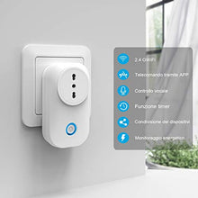 Carica l'immagine nel visualizzatore di Gallery, Presa Intelligente WiFi, Maxcio Smart Italiana 16A Compatibile 1 Pack