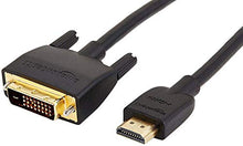 Carica l'immagine nel visualizzatore di Gallery, AmazonBasics Cavo adattatore DVI-HDMI (ultimo standard) - 1,83 m (non 1.83 m