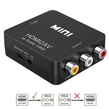 Carica l'immagine nel visualizzatore di Gallery, Convertitore da HDMI a AV, Asbter a RCA AV/CVSB L/R Video 1080P Nero - Ilgrandebazar