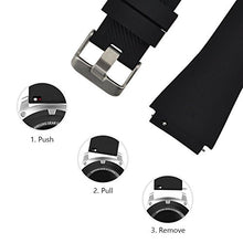 Carica l'immagine nel visualizzatore di Gallery, MroTech 22 mm Cinturino di Ricambio Silicone compatibile per Samsung Nero - Ilgrandebazar