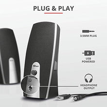 Carica l'immagine nel visualizzatore di Gallery, Trust Mila Set Altoparlanti 2.0, nero [vecchio modello]