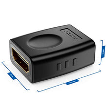 Carica l'immagine nel visualizzatore di Gallery, deleyCON HDMI Adattatore Frizione Connettore - 2x Standard Femmina Tipo...