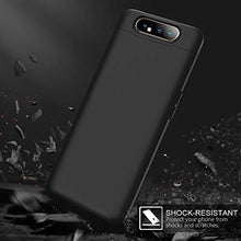 Carica l'immagine nel visualizzatore di Gallery, ivencase Cover Samsung Galaxy A80 + Vetro Temperato, Premio Ibrido Nero