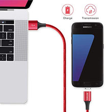 Carica l'immagine nel visualizzatore di Gallery, AVIWIS Magnetico Cavo Micro USB, [2Pezzi 1M] Nylon Connettore USB - Ilgrandebazar