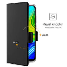 Carica l'immagine nel visualizzatore di Gallery, AROYI Cover Xiaomi Redmi Note 9 Nero+HD Pellicola Protettiva,Custodia Flip...