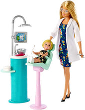 Carica l'immagine nel visualizzatore di Gallery, Barbie- Carriere Dentista Playset con Due Bambole, Sedia Operatoria e... - Ilgrandebazar