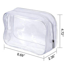 Carica l'immagine nel visualizzatore di Gallery, Pochette Trasparente,Borse da Toilette Trasparente 5 pezzi PVC Bianca