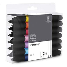 Carica l'immagine nel visualizzatore di Gallery, Winsor &amp; Newton Promarker - 12+1 pennarelli Set 1 - Ilgrandebazar