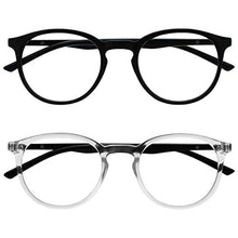Carica l'immagine nel visualizzatore di Gallery, Opulize Met 2 Potenza ottica +2,00, Nero / Chiaro Davanti Con Le Braccia Nere - Ilgrandebazar