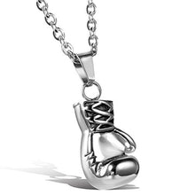 Carica l'immagine nel visualizzatore di Gallery, OIDEA Collana per Uomo in Acciaio Inox con Pendente Boxe Argento - Ilgrandebazar