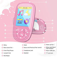 Carica l'immagine nel visualizzatore di Gallery, MP3 Bambini, AGPTEK Lettore MP4 con Grande schermo da 2,4 Pollichi Rosso
