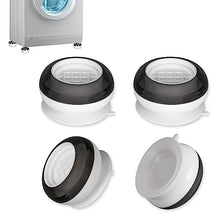 Carica l'immagine nel visualizzatore di Gallery, Alyvisun Piedini Antivibrazione Lavatrice, 4 Pezzi Universali, Bianco, One Size
