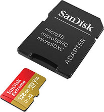 Carica l'immagine nel visualizzatore di Gallery, SanDisk Extreme Scheda di Memoria microSDXC da 128 GB e adattatore SD 128