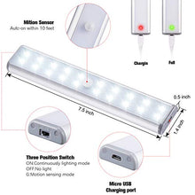 Carica l'immagine nel visualizzatore di Gallery, 20Led Armadio Sensore Movimento Luce, Wireless Luci 20LED-2, Bianco Freddo - Ilgrandebazar