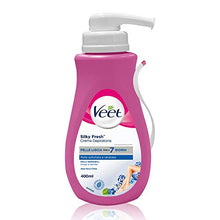 Carica l'immagine nel visualizzatore di Gallery, Veet Crema Depilatoria Silk &amp; Fresh Technology per Pelli Sensibili, 400 ml
