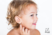 Carica l'immagine nel visualizzatore di Gallery, butterfly Bambine Ragazze Orecchini Argento Sterling 925 Rosso Coccinella...