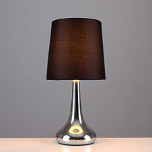 Carica l'immagine nel visualizzatore di Gallery, Set di 2 – Lampada da tavolo con funzione touch - Finitura cromata Nero - Ilgrandebazar