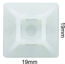 Carica l'immagine nel visualizzatore di Gallery, intervisio Supporto Autoadesive per Fascette Stringicavo 19 mm x 19 mm, Natur - Ilgrandebazar