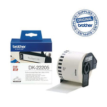 Carica l'immagine nel visualizzatore di Gallery, Brother DK22205 Etichette a Lunghezza Continua, Carta 62 mm x 30,48 m, Bianco - Ilgrandebazar