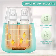 Carica l'immagine nel visualizzatore di Gallery, Scaldabiberon Sterilizzatore 6 in 1 Elettrico Scaldapappe Doppio WK-2301