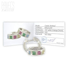 Carica l'immagine nel visualizzatore di Gallery, PAVEL'S Orecchini da donna colorati RAINBOW ARCOBALENO hoops realizzati in... - Ilgrandebazar