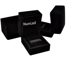 Carica l'immagine nel visualizzatore di Gallery, NUNCAD Anello Uomo/Donna con Shell + Legno/Opale Tungsteno Legno + Blu Opale - Ilgrandebazar