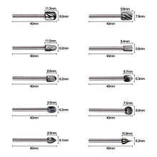 Carica l'immagine nel visualizzatore di Gallery, Fresa Rotante - GOXAWEE 20Pcs HSS Frese Routing Router Bits Legno Fresatura... - Ilgrandebazar