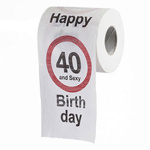 Carica l'immagine nel visualizzatore di Gallery, Divertente Rotolo di Carta Igienica per Compleanno 40 Anni | Bianco - Ilgrandebazar