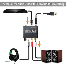 Carica l'immagine nel visualizzatore di Gallery, Neoteck DAC Convertitore 192Khz Controllo Volume -Adattatore di Nero