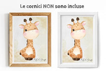 Carica l'immagine nel visualizzatore di Gallery, Stampe per Cameretta Bambini 4 Poster di Simpatici Cuccioli