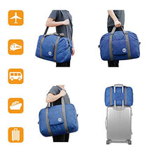 Carica l'immagine nel visualizzatore di Gallery, WANDF Foldable Travel Duffel Bag Super Lightweight for A-40l Blu Navy