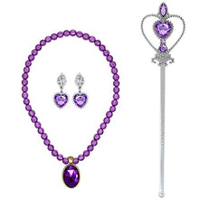 Carica l'immagine nel visualizzatore di Gallery, Bascolor Principessa Rapunzel Sofia Vestito Accessori Collana Diadema Guanti... - Ilgrandebazar