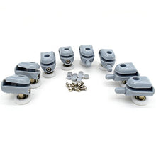 Carica l'immagine nel visualizzatore di Gallery, YUANQIAN - Set di 8 rulli per box doccia da 25 mm, con guide pulegge