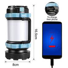 Carica l'immagine nel visualizzatore di Gallery, EXTSUD Lampada Campeggio Ricaricabile 3 in 1 Lanterna LED Torcia 4400mAh...
