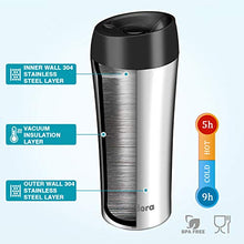 Carica l'immagine nel visualizzatore di Gallery, Newdora Termos caffè, 380ml Tazza da 100% a Prova Acciaio Inossidabile