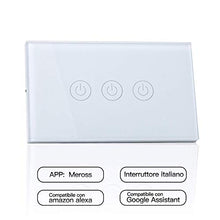 Carica l'immagine nel visualizzatore di Gallery, meross Wifi Smart Interruttore Parete Italiana Intelligente, 1/2/3 Gang...