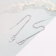Carica l'immagine nel visualizzatore di Gallery, IYOU - Orecchini alla moda in argento con nota asimmetrica per prevenire... - Ilgrandebazar