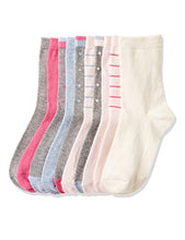 Carica l'immagine nel visualizzatore di Gallery, Marchio Amazon - RED WAGON - Patterned Ankle Socks, Calze Bambina - Ilgrandebazar