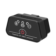 Carica l'immagine nel visualizzatore di Gallery, vgate Nero Bluetooth3.0 iCar 2 Bluetooth, Schwarz/Schwarz