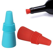 Carica l'immagine nel visualizzatore di Gallery, Rmeet Tappo Vino Silicone,5 Pezzi di Bottiglia Colori 5 Pack - Ilgrandebazar