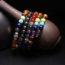 Carica l'immagine nel visualizzatore di Gallery, J.Fée Bracciale Perline Chakra Elastico in Pietra 5pack - Ilgrandebazar